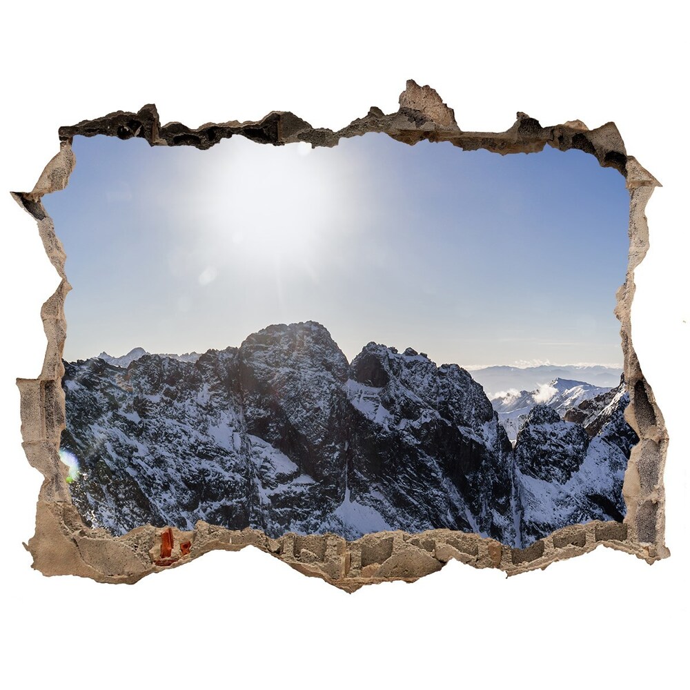 naklejka fototapeta 3D widok Zima w Tatrach