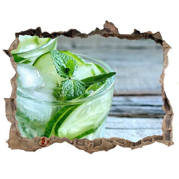 Samoprzylepna naklejka beton Orzeźwiający koktajl z miętą