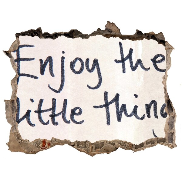 Fototapeta dziura na ścianę Zniszczona ściana z napisem