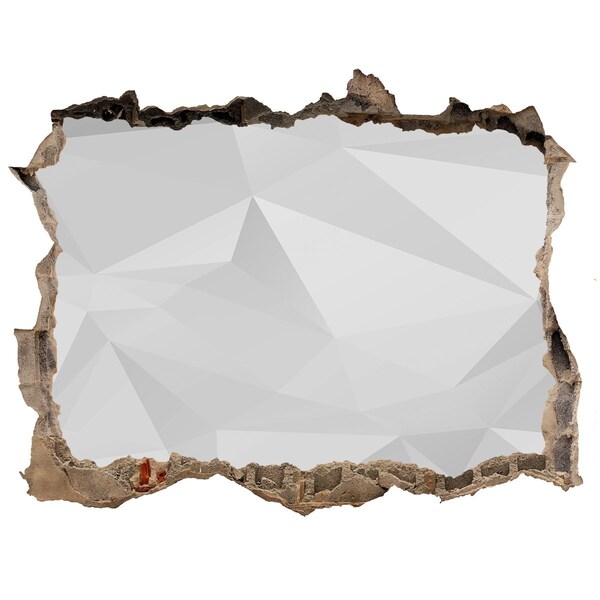 Dziura 3d fototapeta na ścianę Złamana ściana z odbiciem