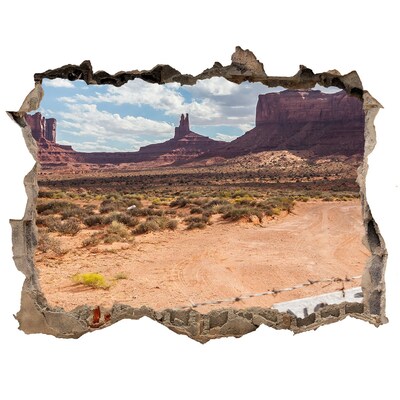 naklejka fototapeta 3D widok Widok na Monument Valley