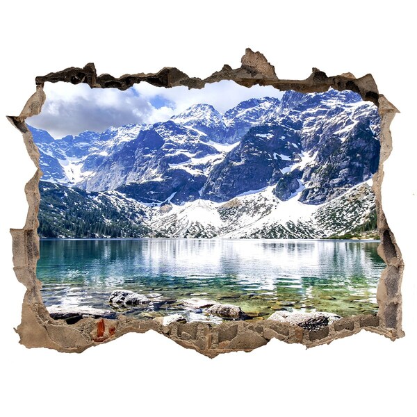 naklejka fototapeta 3D Morskie oko Tatry