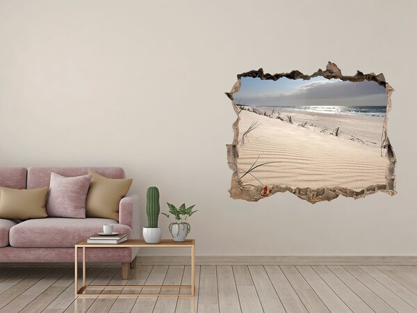 naklejka fototapeta 3D widok Złudzenie plaży w betonie