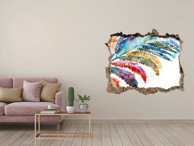 Samoprzylepna dziura na ścianę Tropikalna oaza w betonie