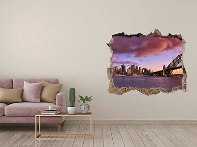 Fototapeta dziura na ścianę 3d Widok na Sydney