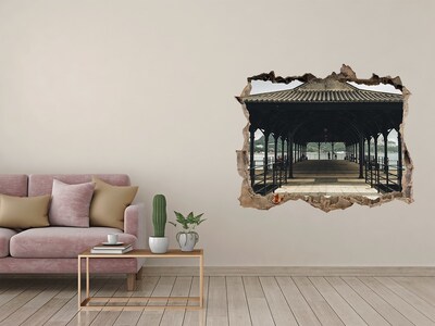 Fototapeta dziura na ścianę 3d Widok na molo nad wodą