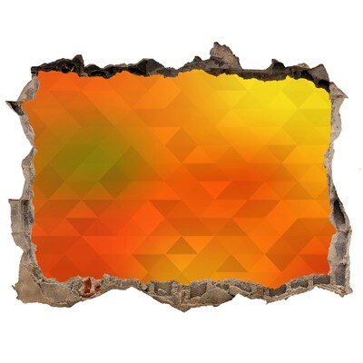 Samoprzylepna dziura ścienna Ognista szczelina w ścianie