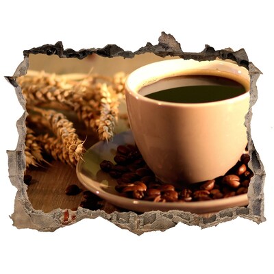 Samoprzylepna naklejka Kawa z ziarnami