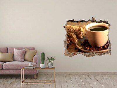 Samoprzylepna naklejka Kawa z ziarnami