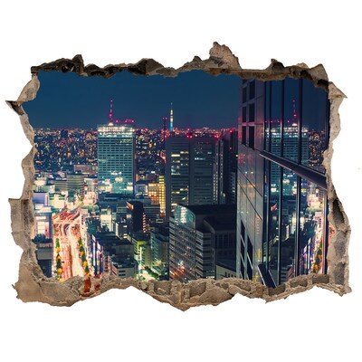 Fototapeta dziura na ścianę 3d Tokio Japonia