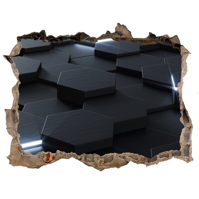 Samoprzylepna dziura ścienna 3D Nowoczesna przestrzeń za murami