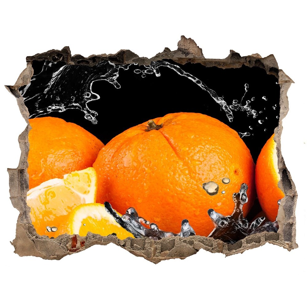 Fototapeta dziura na ścianę Pomarańcze i woda