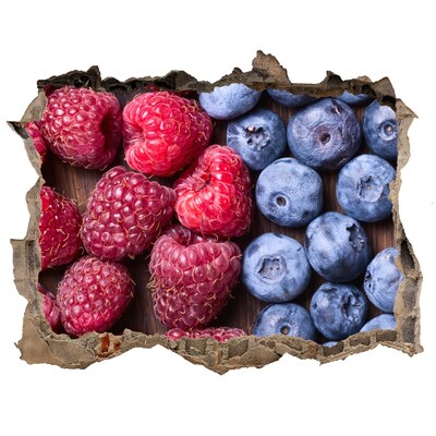 Samoprzylepna naklejka beton Owocowa dziura w ścianie