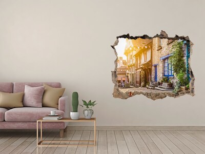 Fototapeta dziura na ścianę 3d Urokliwa uliczka
