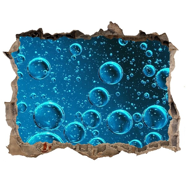Fototapeta dziura na ścianę Podwodny świat z bąbelkami