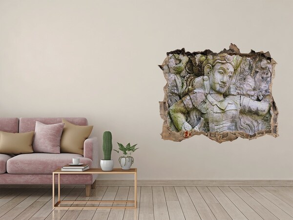 Fototapeta dziura na ścianę 3d Bóstwo w ruinach