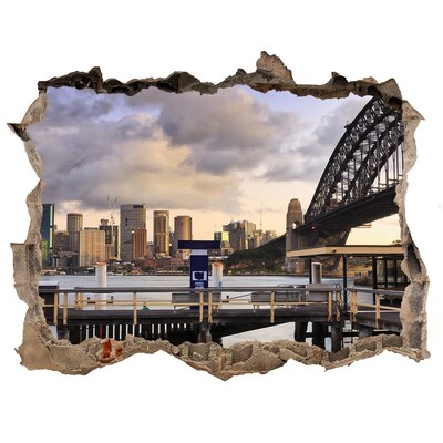 Fototapeta dziura na ścianę 3d Widok na Sydney