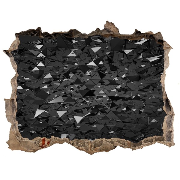 Samoprzylepna dziura na ścianę Czarna otchłań w murze