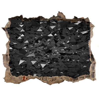 Samoprzylepna dziura na ścianę Czarna otchłań w murze