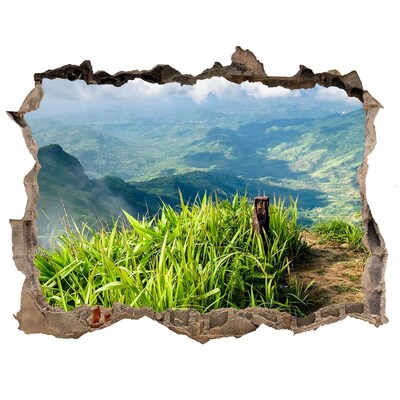 naklejka fototapeta 3D na ścianę Zielona dolina w górach