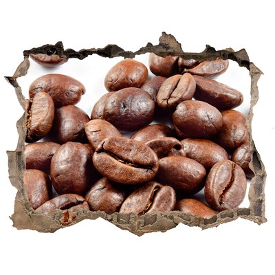 Fototapeta dziura na ścianę 3d Kawa w zniszczonej ścianie