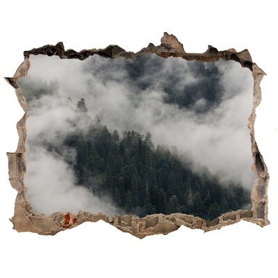 Samoprzylepna naklejka beton Zielona dolina w chmurach