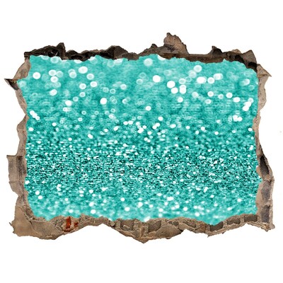 Fototapeta dziura na ścianę 3d Błyszcząca woda w dziurze w ścianie