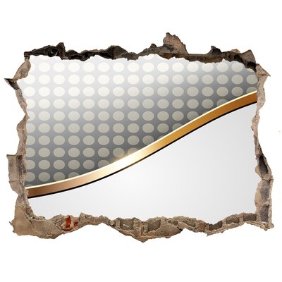 Naklejka 3D dziura na ścianę Złamana ściana z lustrem