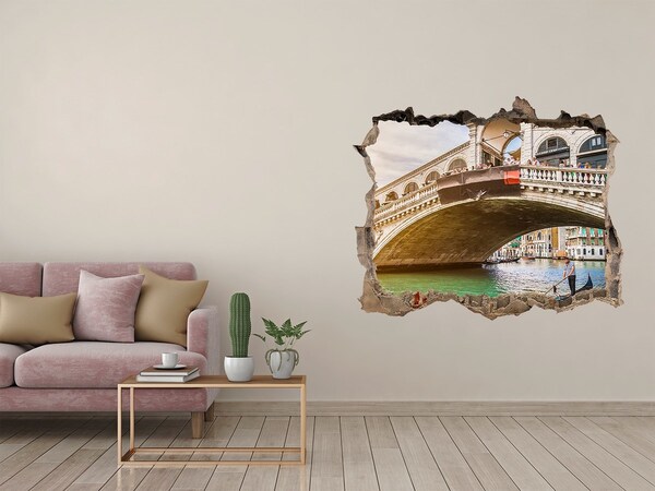 naklejka fototapeta 3D widok Most Rialto w Wenecji