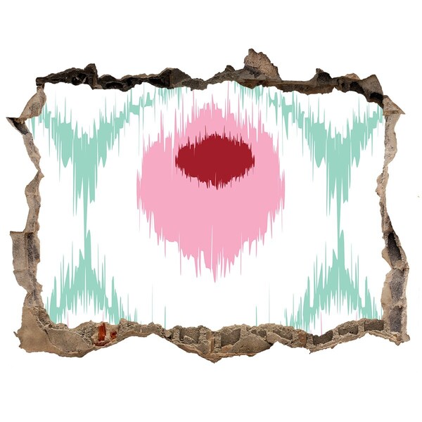 Fototapeta dziura na ścianę Dźwiękowa iluzja w betonie