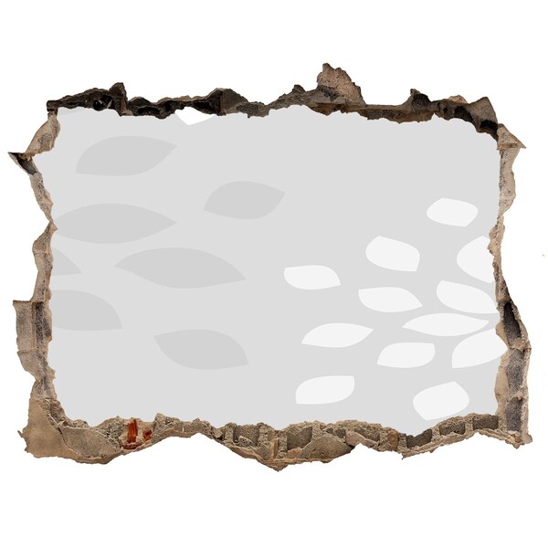 Fototapeta dziura na ścianę Zniszczona ściana z widokiem na wodę