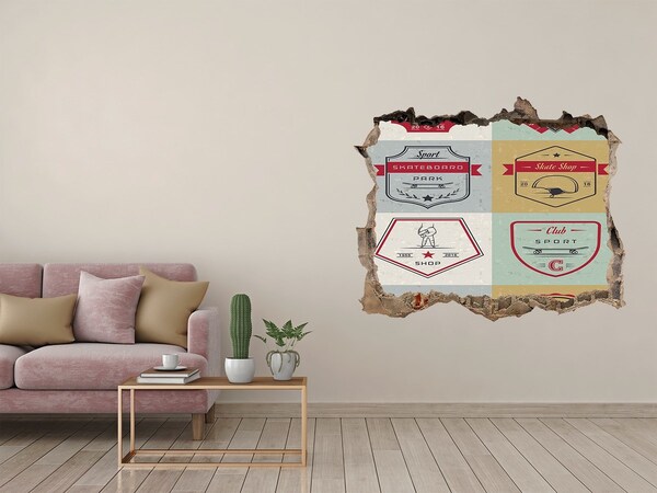 Fototapeta dziura na ścianę 3d Skatepark w mieście