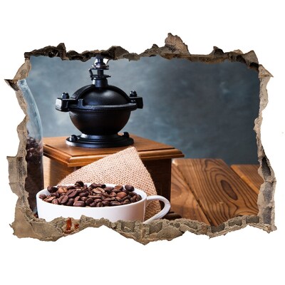 Fototapeta dziura na ścianę Kawa w domowej kawiarni