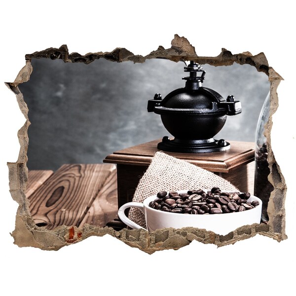 Dziura 3d foto tapeta naklejka Kawowy zakątek w stylu vintage