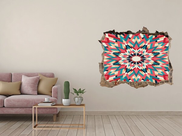 naklejka fototapeta 3D widok Geometria w dziurze