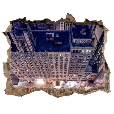 Samoprzylepna naklejka na ścianę Widok z wysokości miasta nocą