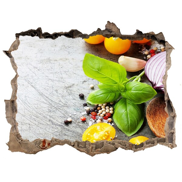 Naklejka 3D dziura samoprzylepna Kuchenne inspiracje zza ściany