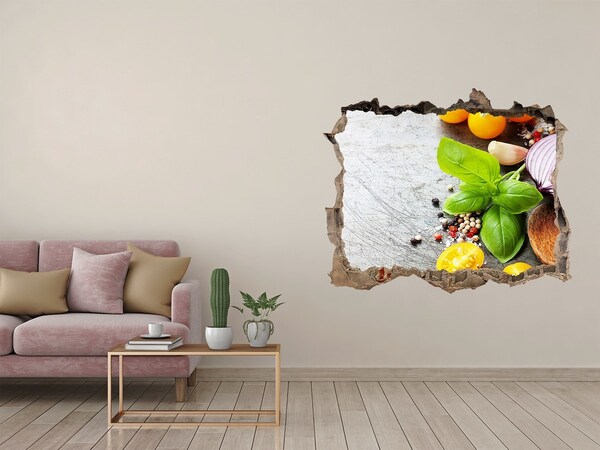 Naklejka 3D dziura samoprzylepna Kuchenne inspiracje zza ściany