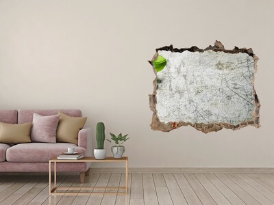 Fotoobraz dziura na ścianę Zniszczona ściana z widokiem na niebo