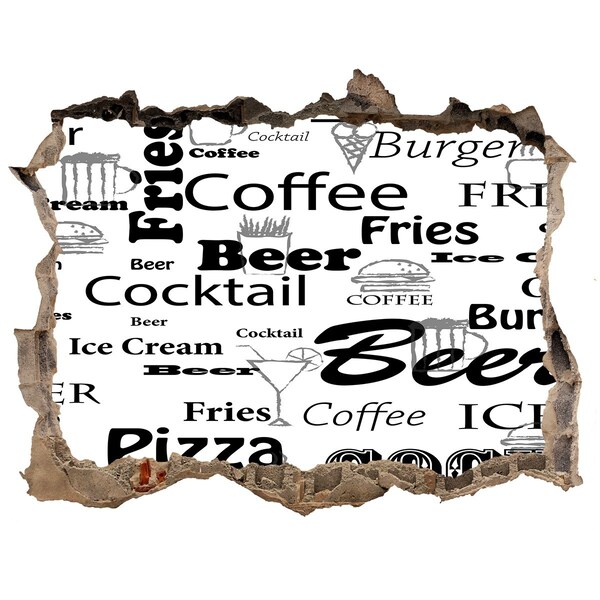 Samoprzylepna dziura na ścianę Kulinarny chaos