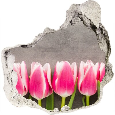 Samoprzylepna naklejka na ścianę Różowe tulipany