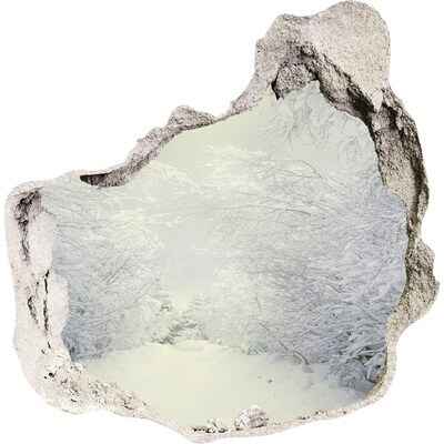 Samoprzylepna naklejka Zimowy krajobraz za ścianą