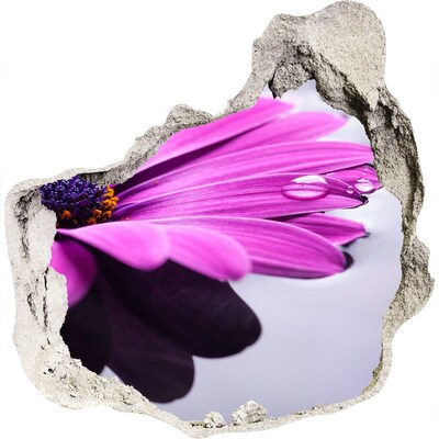 Samoprzylepna naklejka fototapeta Kwiatowa oaza za ścianą