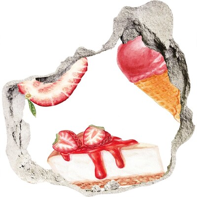 Samoprzylepna naklejka beton Słodkie rozkosze lata