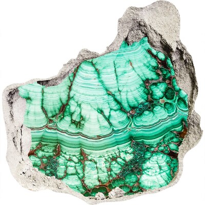 Dziura 3d foto tapeta naklejka Malachitowa grota