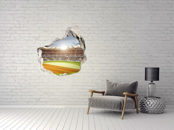 Fototapeta dziura na ścianę 3d Stadion Polska