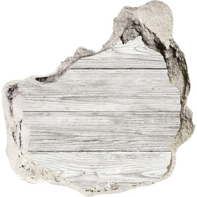 Fototapeta dziura na ścianę Drewniana podłoga w dziurze w ścianie