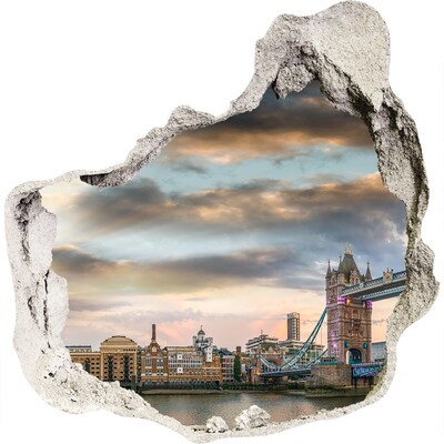 Fototapeta dziura na ścianę Tower Bridge Londyn