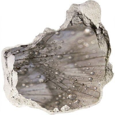 Samoprzylepna naklejka na ścianę Krople wody na szkle