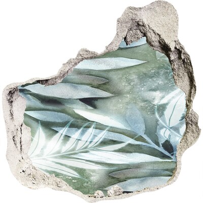 Naklejka 3D dziura na ścianę samoprzylepna Zielona oaza w dziurze w ścianie